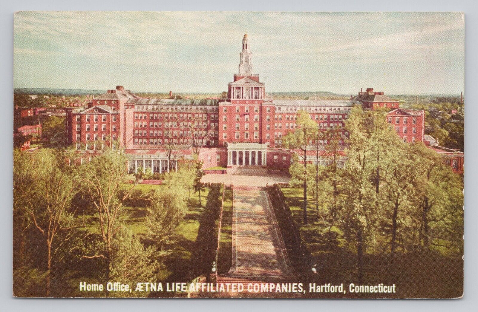 Home Office Aetna Life Insurance Co 1939 Golden Gate Intl Exposition Postcard