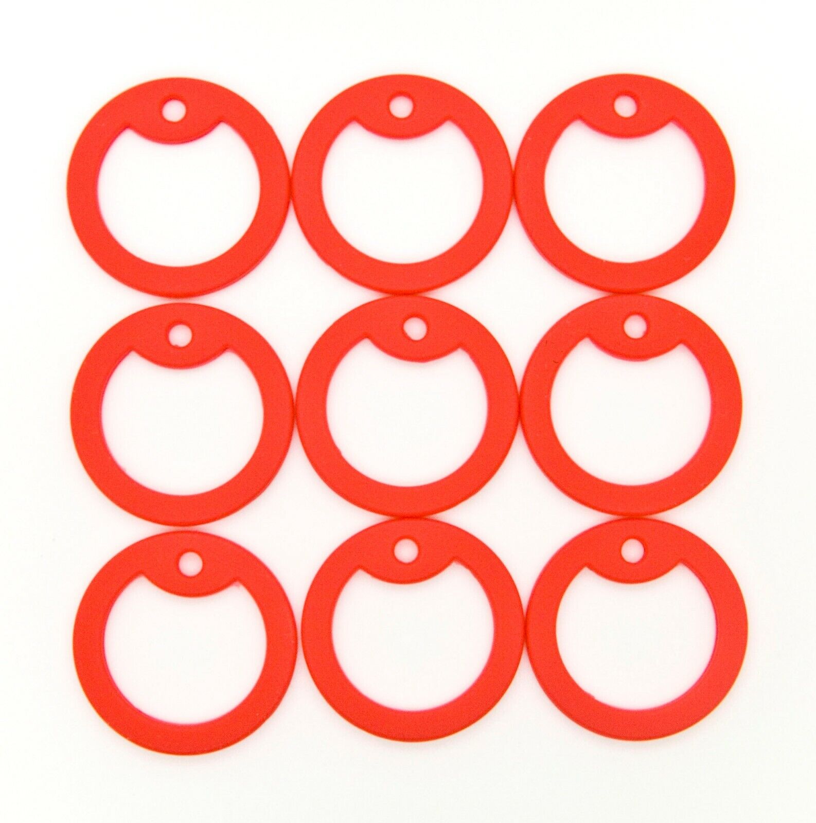 50 pcs Red Military Army ID Dog Tag Silencer Silicone/Rubber Silencers