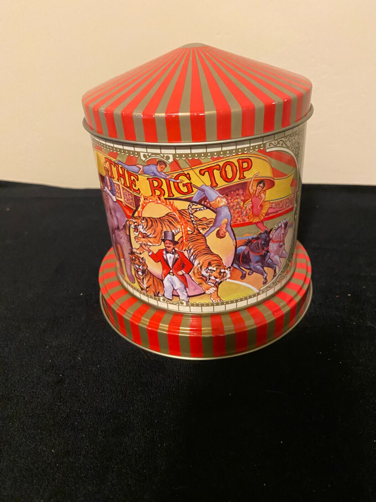 Vintage Revolving Big Top Circus Tin