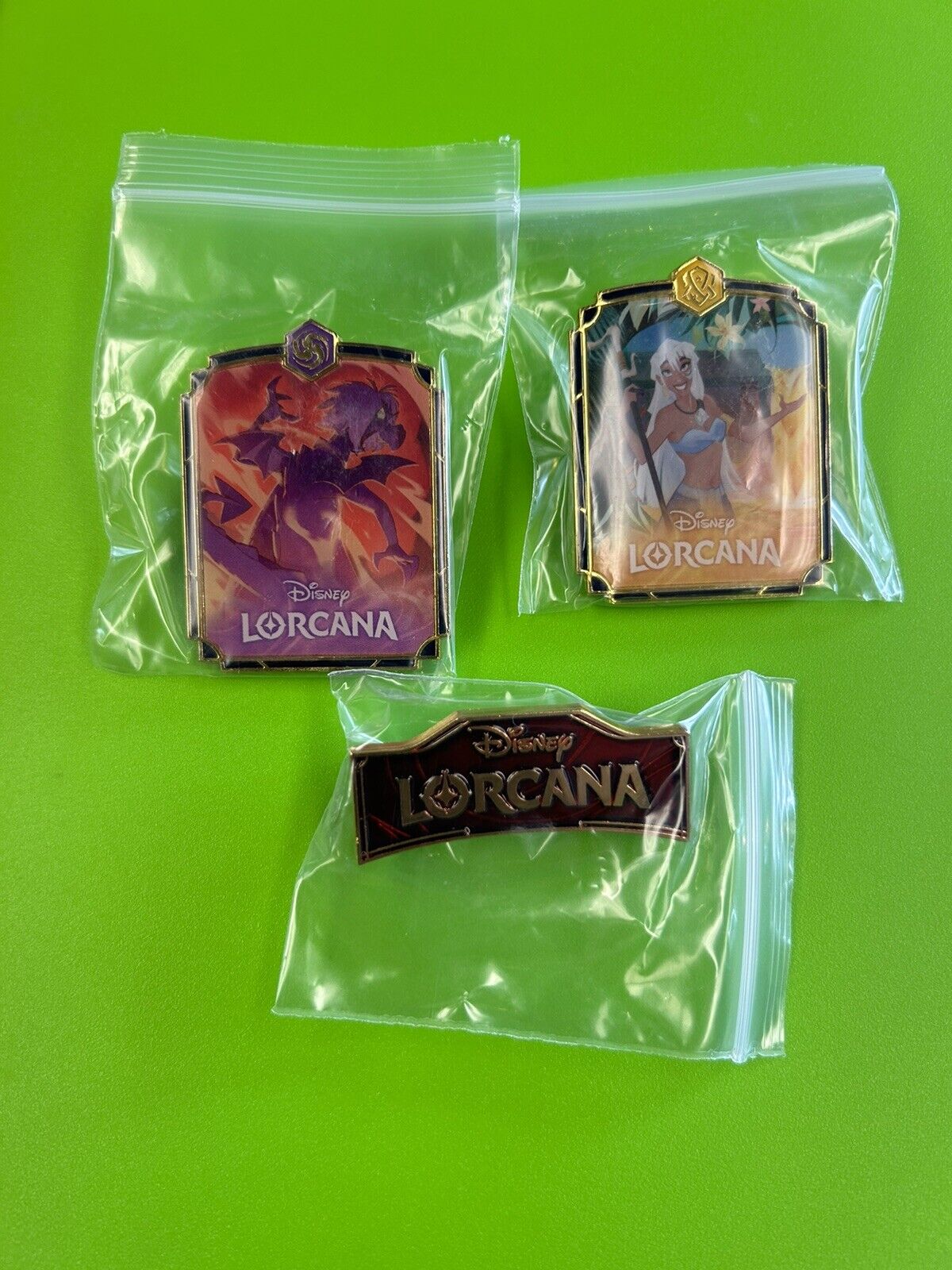 Ursula\'s Return League Promo Pin Set of 3 from Lorcana Brand New Never Worn Rare