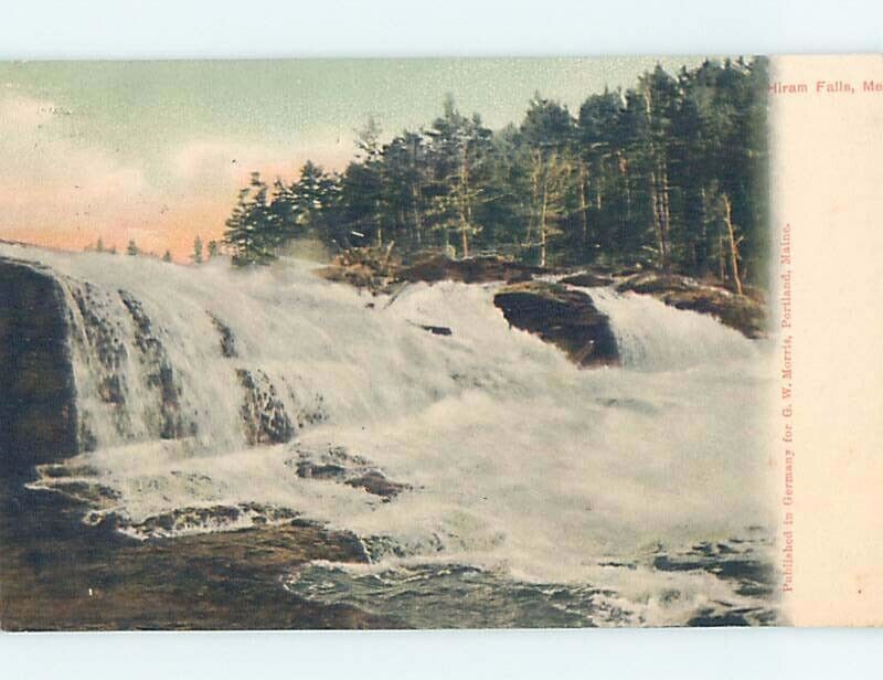 Pre-1907 WATERFALL SCENE Hiram Falls Maine ME 7/18 A1263