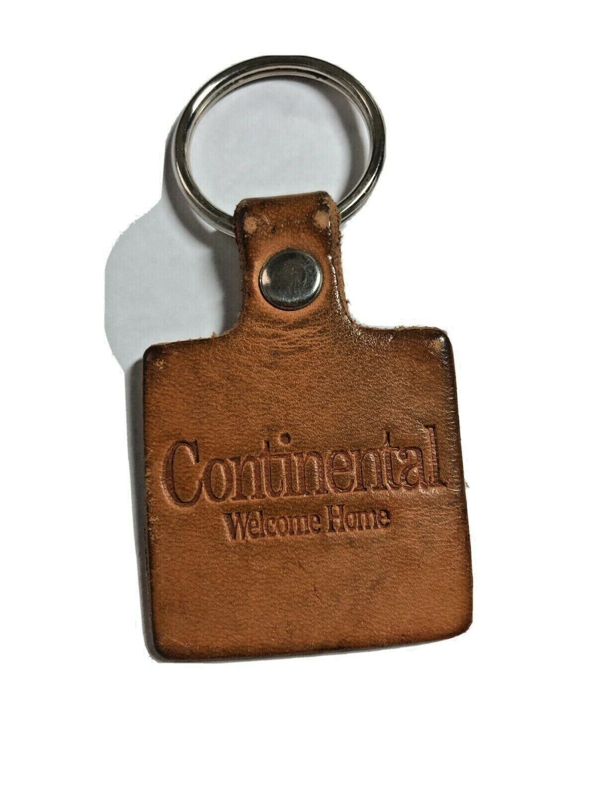 Vintage Continental Homes leather keychain AZ home builder Welcome Home