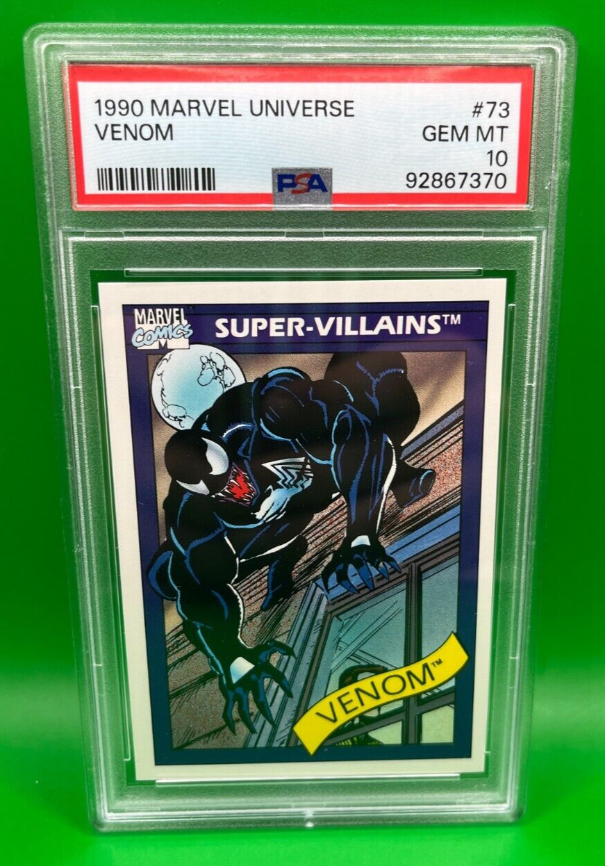 1990 Marvel Universe #73 Venom Super Villains - PSA Graded 10