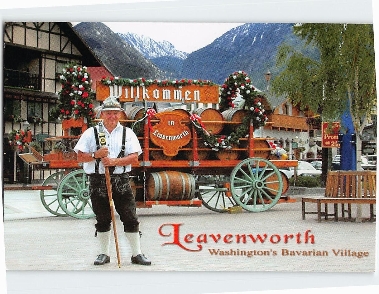 Postcard Leavenworth, Washington's Bavarian Village, Leavenworth, Washington