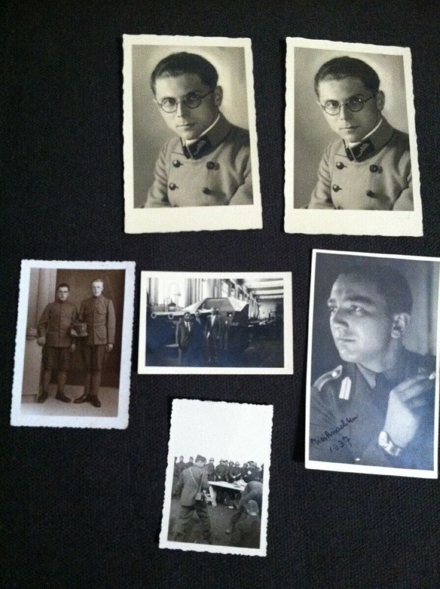 Lot 6 Original WW2 Dutch German Romanian Italian Soldier Studio Portrait Photo