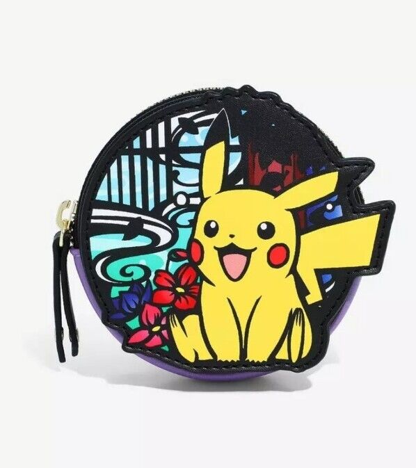 Loungefly Pokémon Pikachu Exclusive Floral Coin Purse NWT