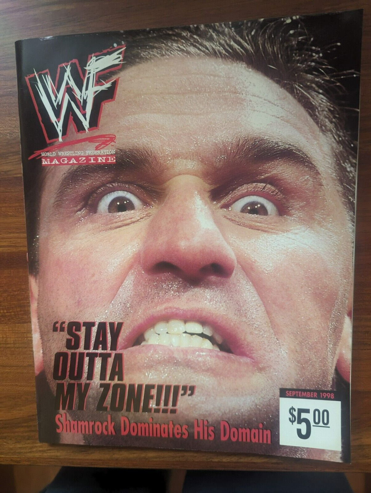 WWF Magazine September 1998 Ken Shamrock **Has Poster**