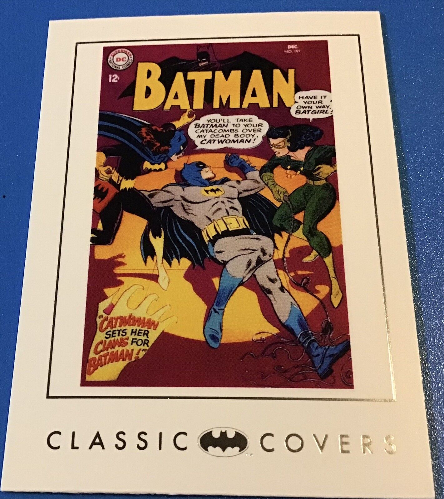 2008 BATMAN ARCHIVES CLASSIC COVERS BASE CARD #24 issue 197 first published 1967