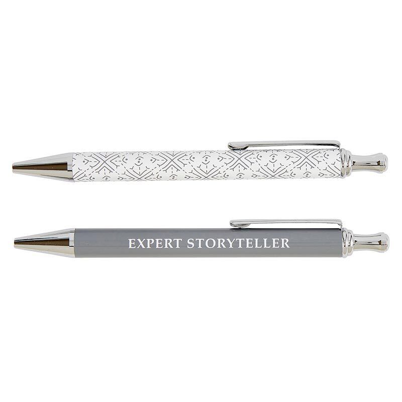 Refillable Medium Black Ink Ballpoint Pen 2 in x 6.75 in Storyteller Pack of 3