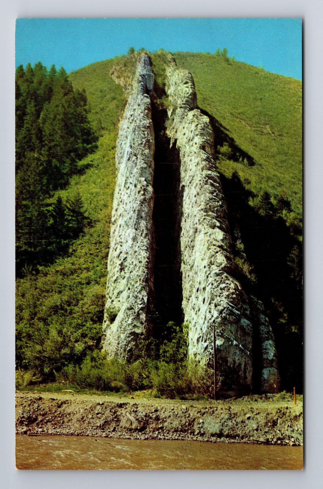 Weber Canyon UT- Utah, The Devil\'s Slide, Antique, Vintage Souvenir Postcard