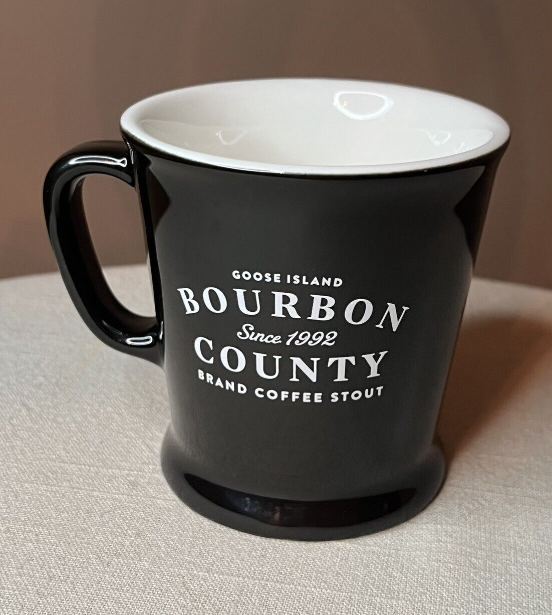 Rare Original Goose Island Bourbon County Intelligentsia Black Coffee Mug MINT