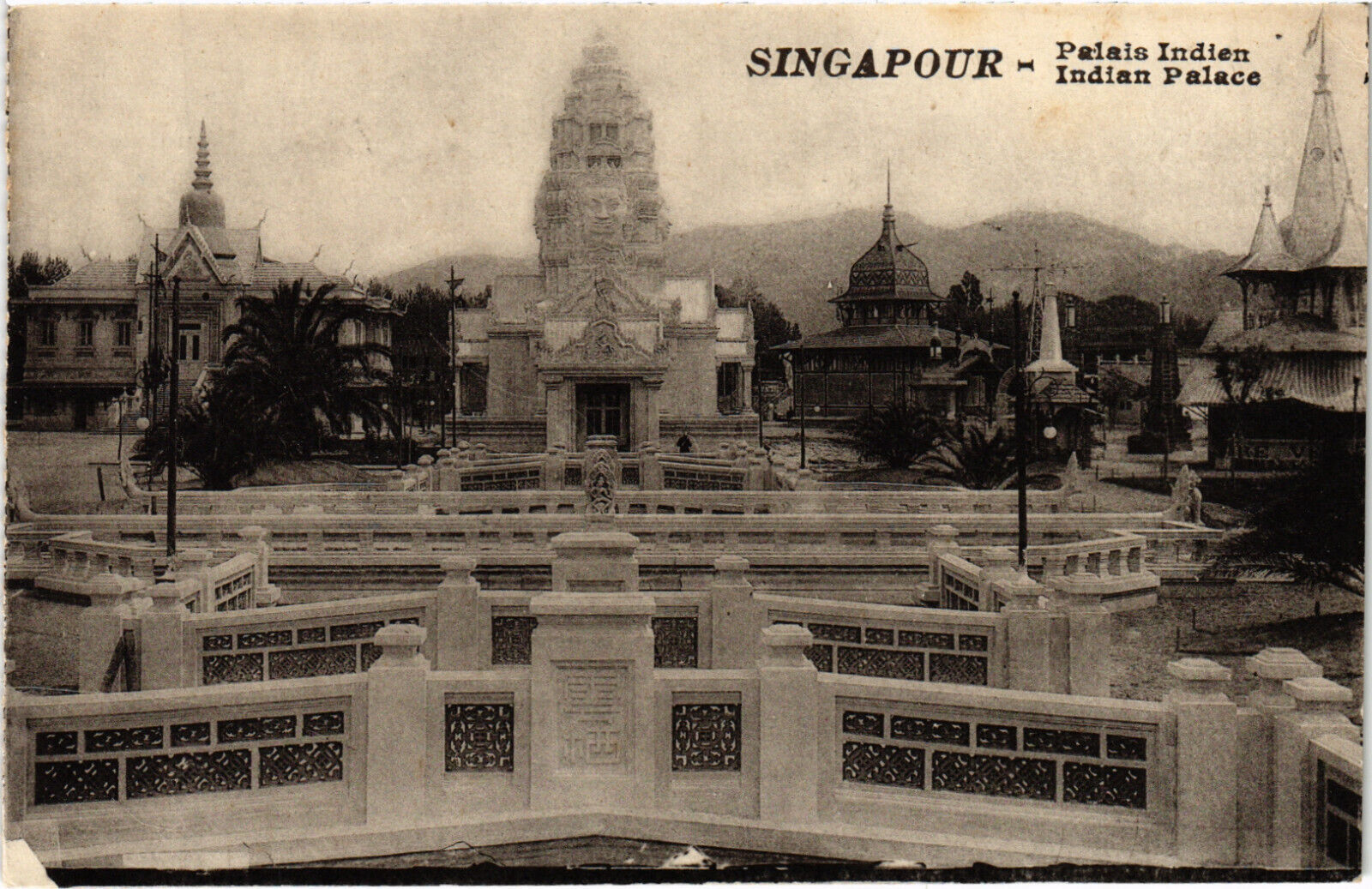 PC SINGAPORE, INDIAN PALACE, INDIAN PALACE, Vintage Postcard (b49421)