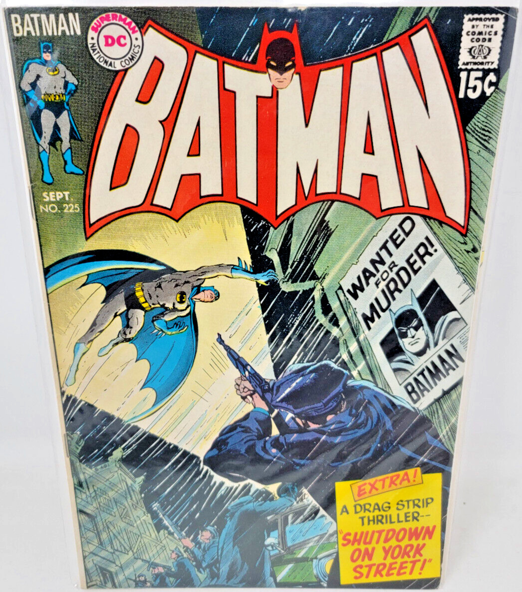 BATMAN #225 NEAL ADAMS COVER ART *1970* 6.5