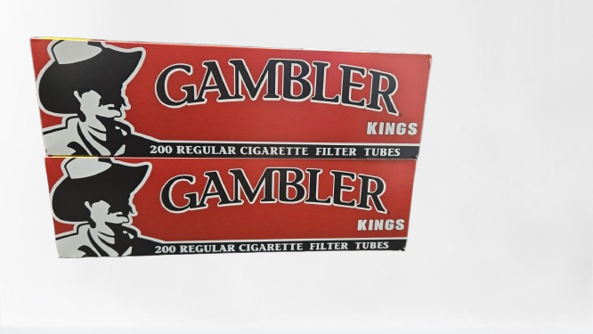 Gambler Regular King Size Cigarette Tubes - 200 Count (Pack of 2)