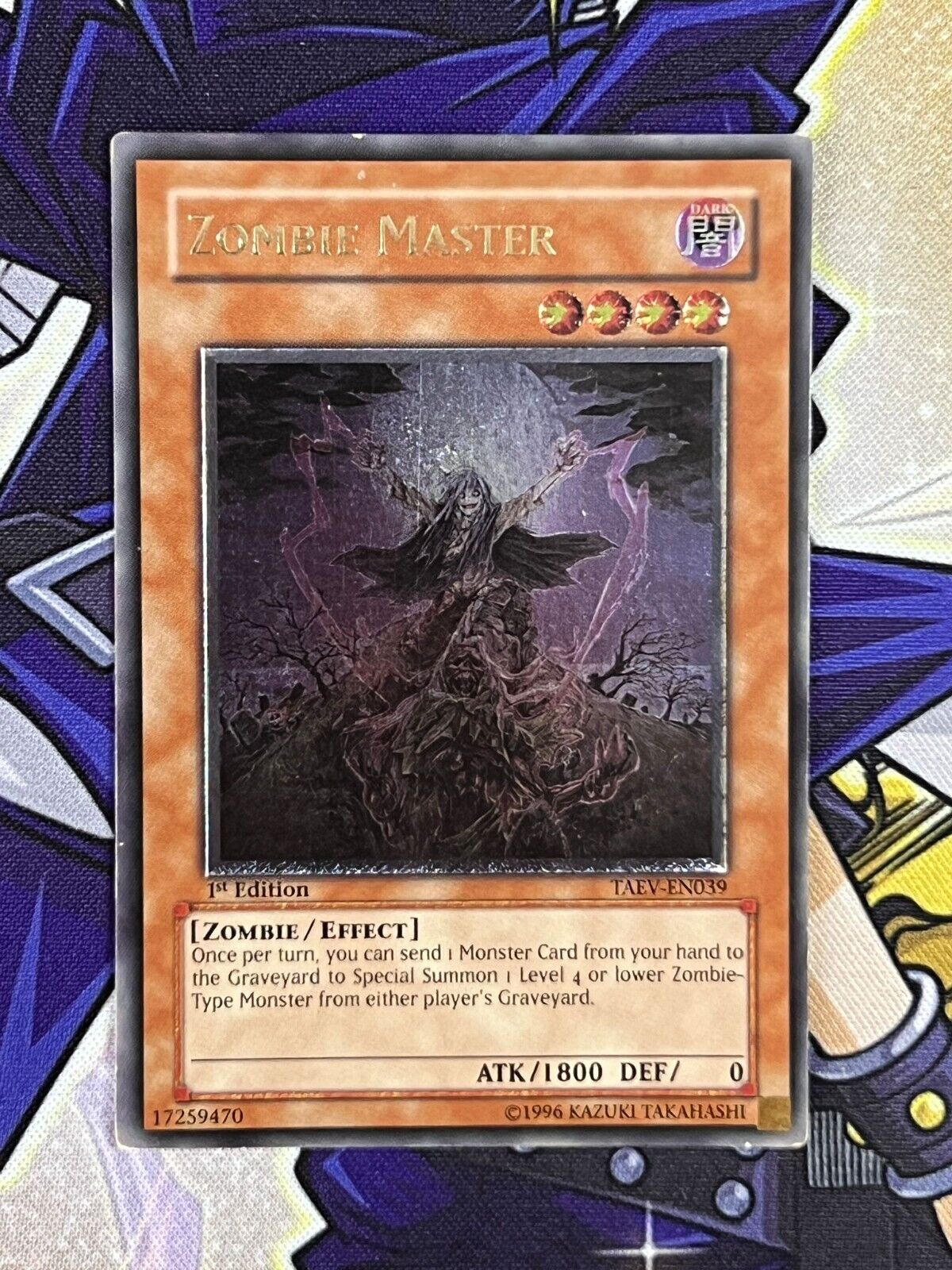 TAEV-EN039 Zombie Master Ultimate Rare 1st Edition MP Yugioh Card