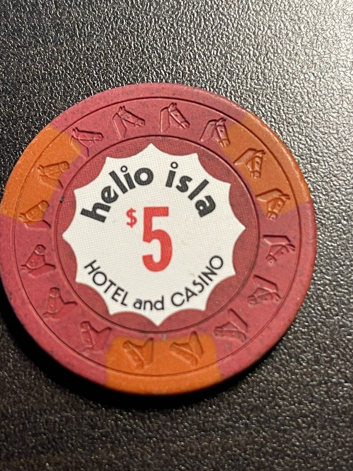 $5 Helio Isla San Juan Puerto Rico Casino Chip ISL-5