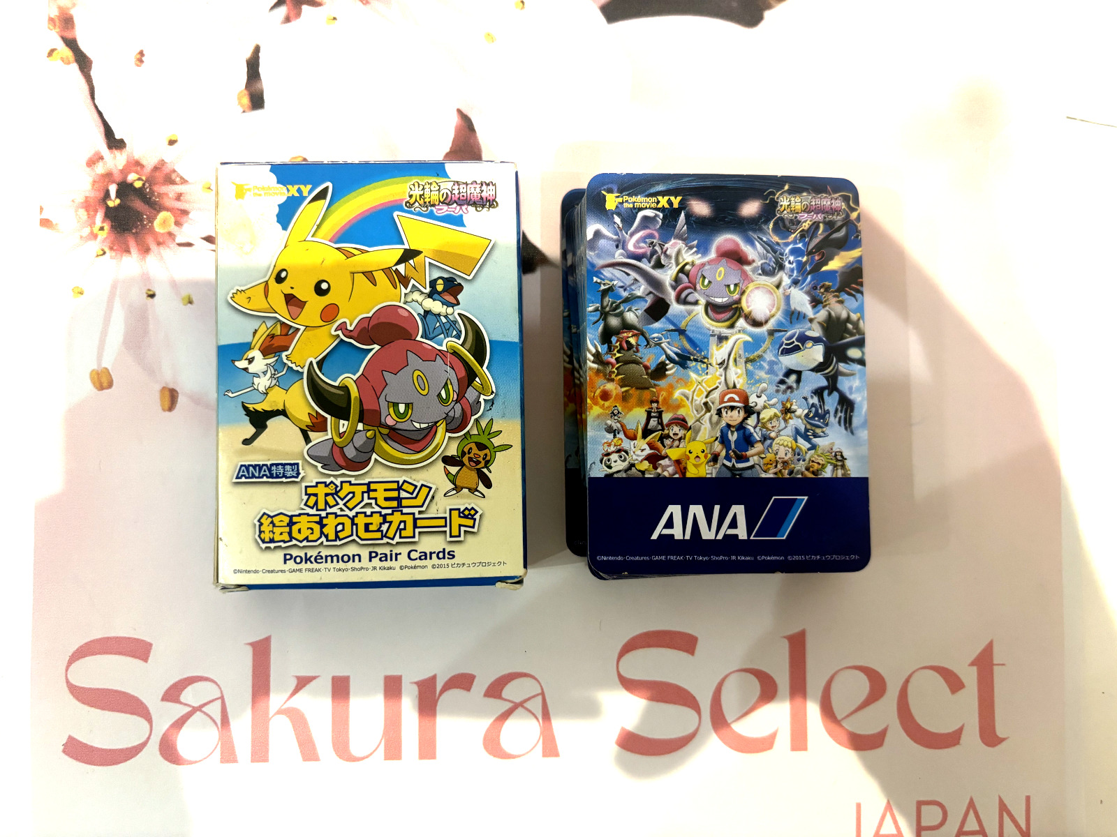 ANA Pokemon Pair Cards 2015 (Not for Sale) Used Japan Limited Edition