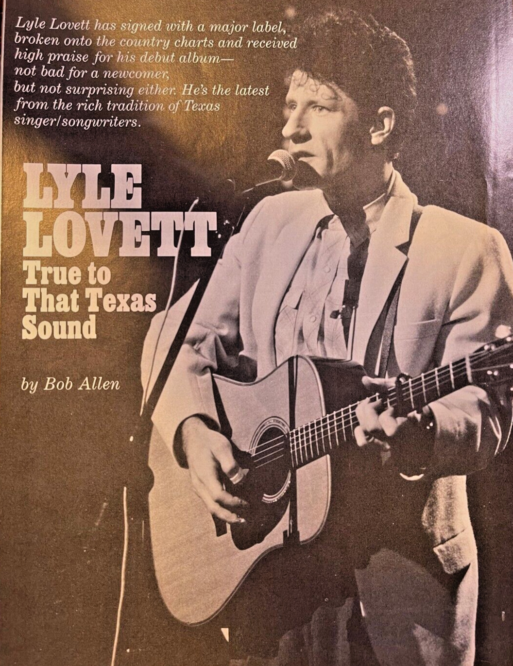 1987 Country Singer Lyle Lovett