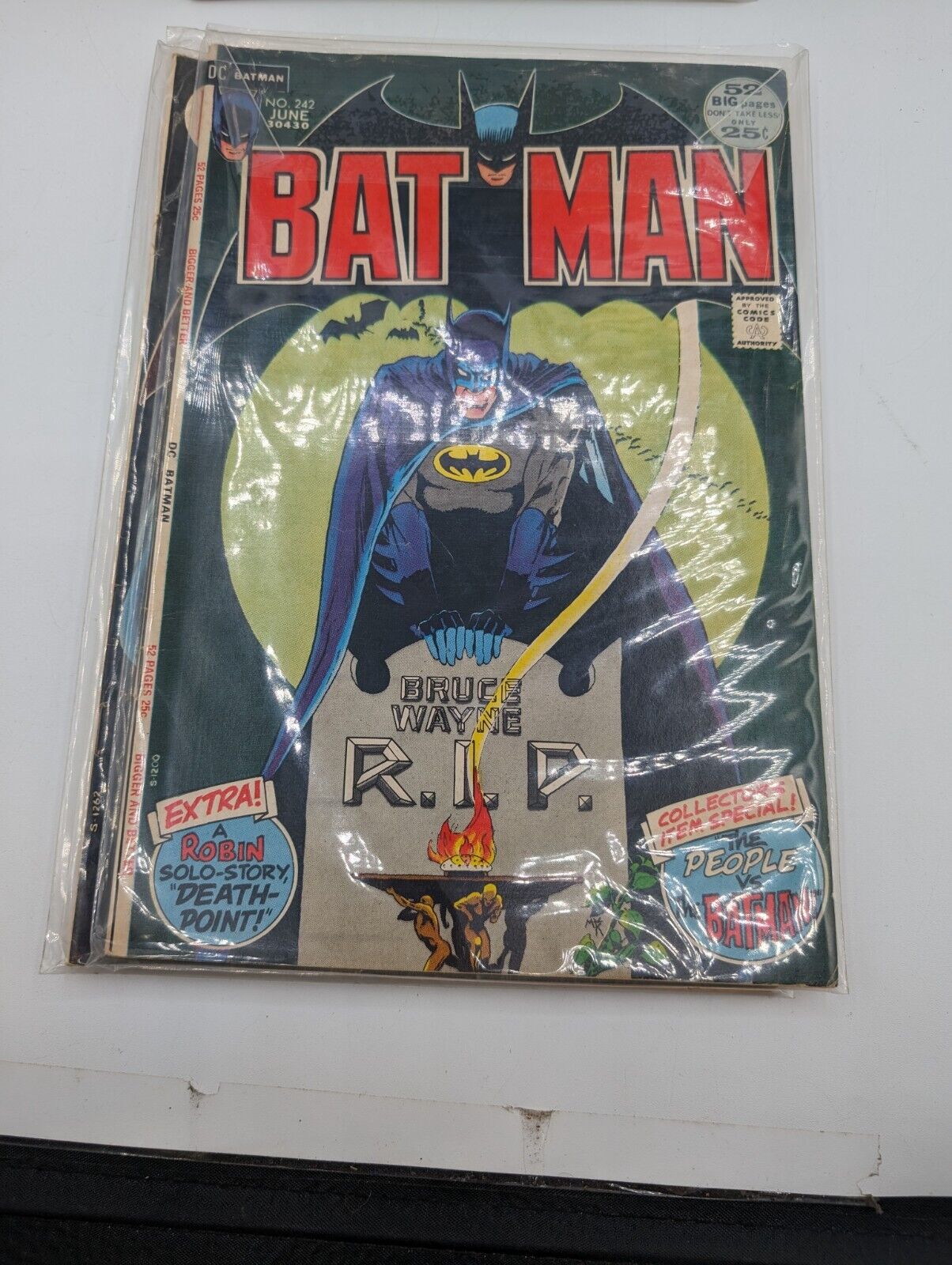 Batman 242 DC Comics 52 Page Giant Size 1st App Bruce Wayne Matches Malone 1972