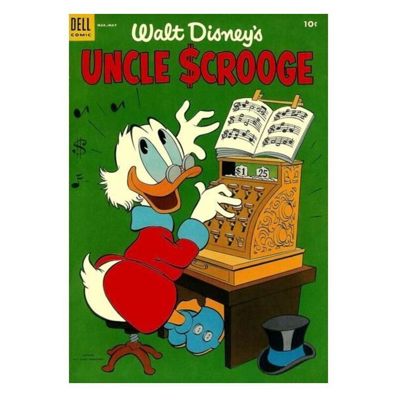Uncle Scrooge #5 - 1953 series Dell comics Good (cover detached) [q 