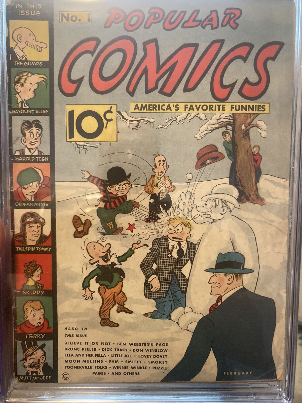 Popular Comics #1 CGC 4.0 1936 1st comic book Dick Tracy Only 14 Universal Exist
