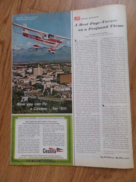 1967 Cessna 150 Airplane Ad Official Aircraft of Alaska 67 Centennial Exposition