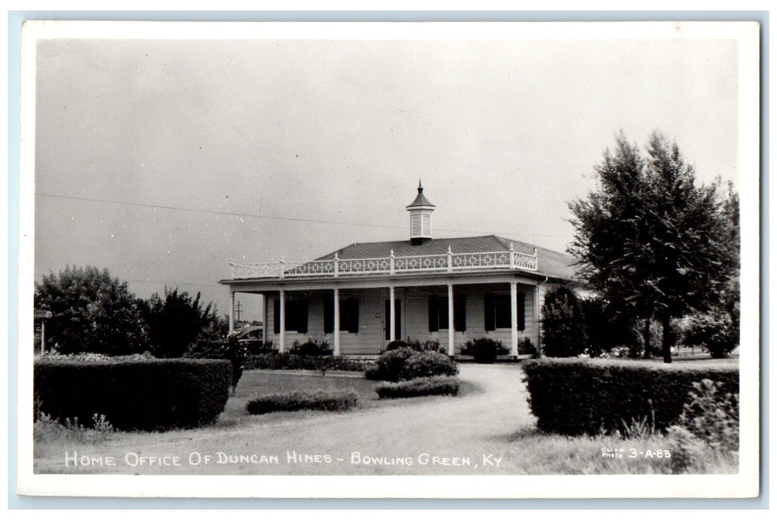 c1940 Home Office Duncan Hines Bowling Green Kentucky Cline RPPC Photo Postcard