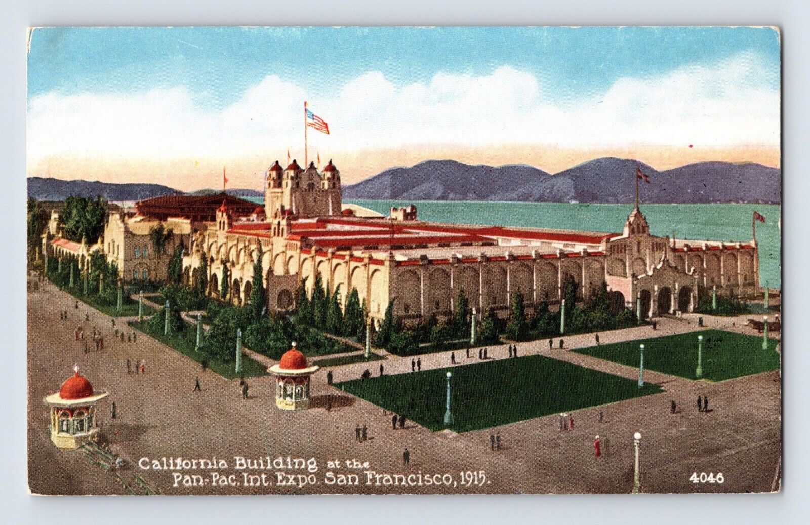 Postcard California San Francisco CA PPIE Building Aerial 1915 Unposted Divided