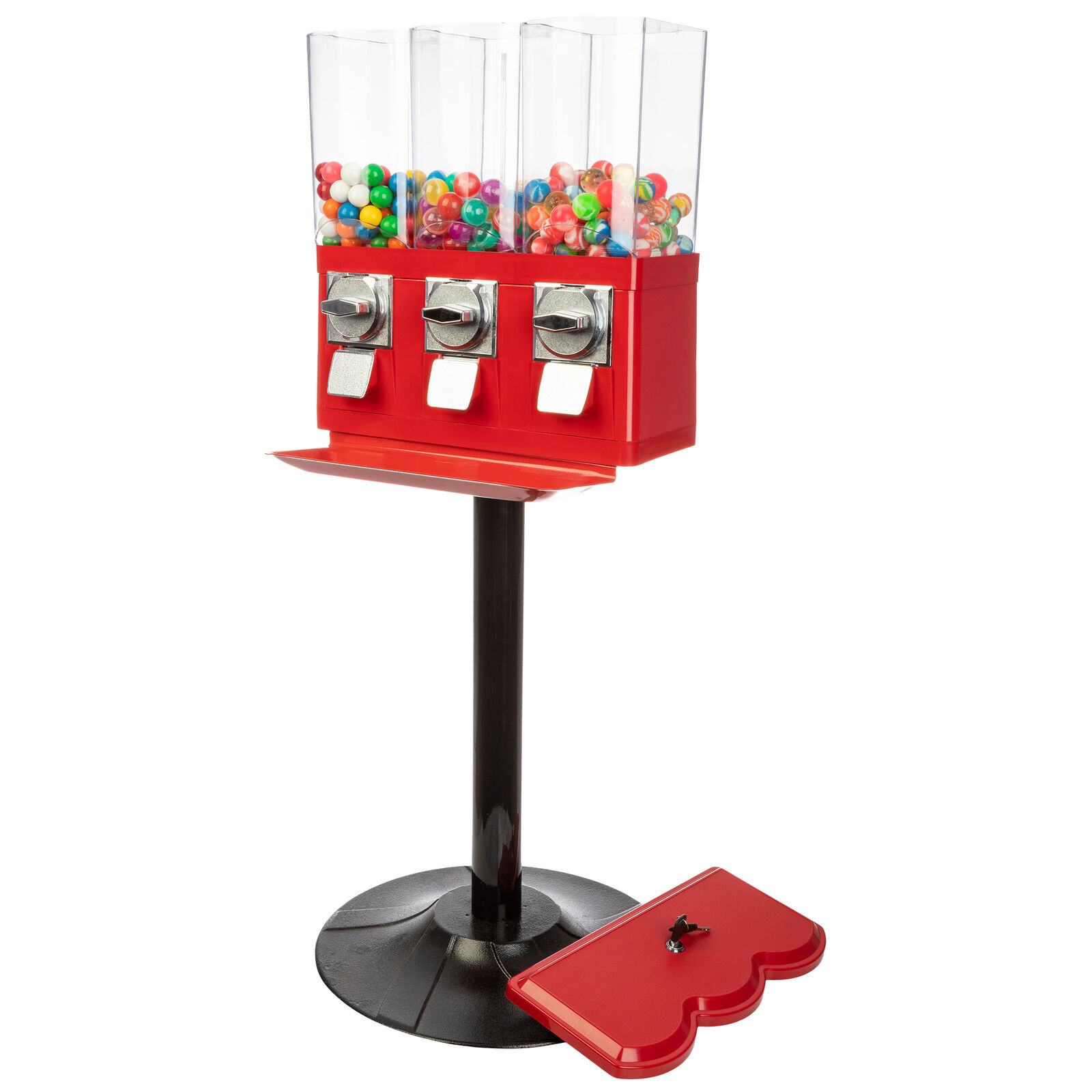 Triple Candy Gumball Commercial Vending Machine