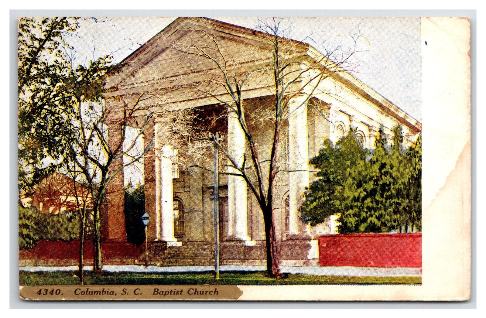 SC~SOUTH CAROLINA~COLUMBIA~FIRST BAPTIST CHURCH~BUILT 1850