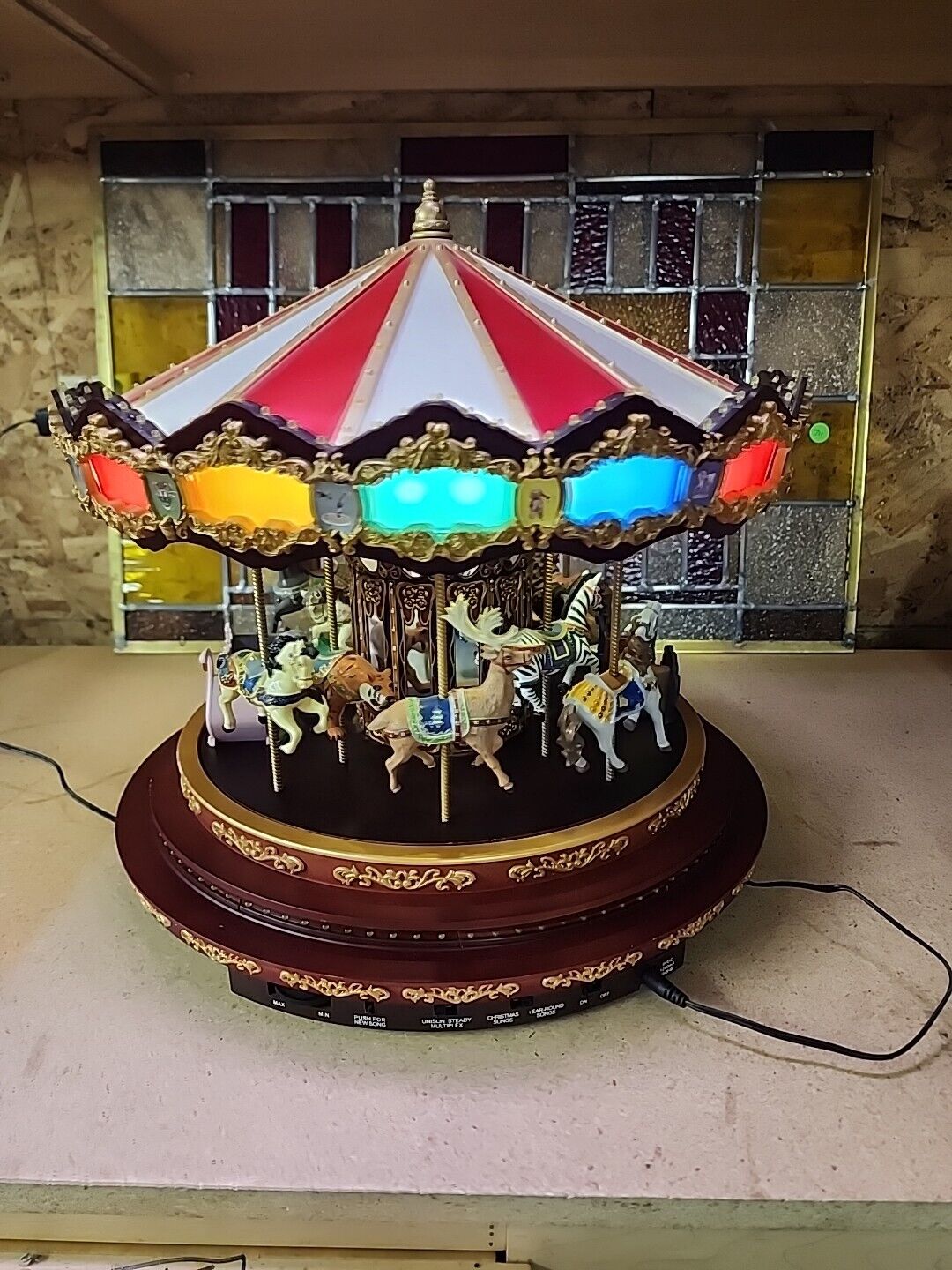 Mr Christmas Gold Label Diamond Jubilee Carousel - Great Working Condition Beaut