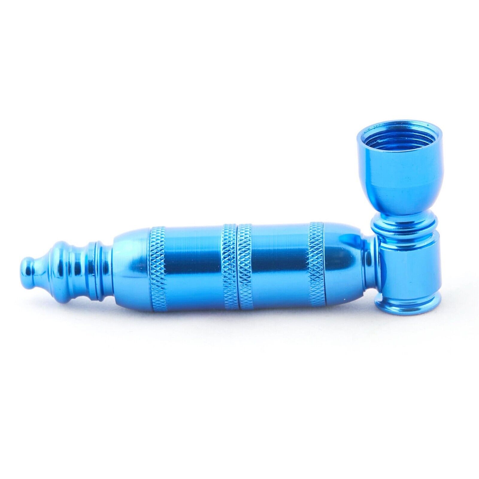 3.5 Inch Tobacco Hand Pipe Aluminum Construction Screw-on