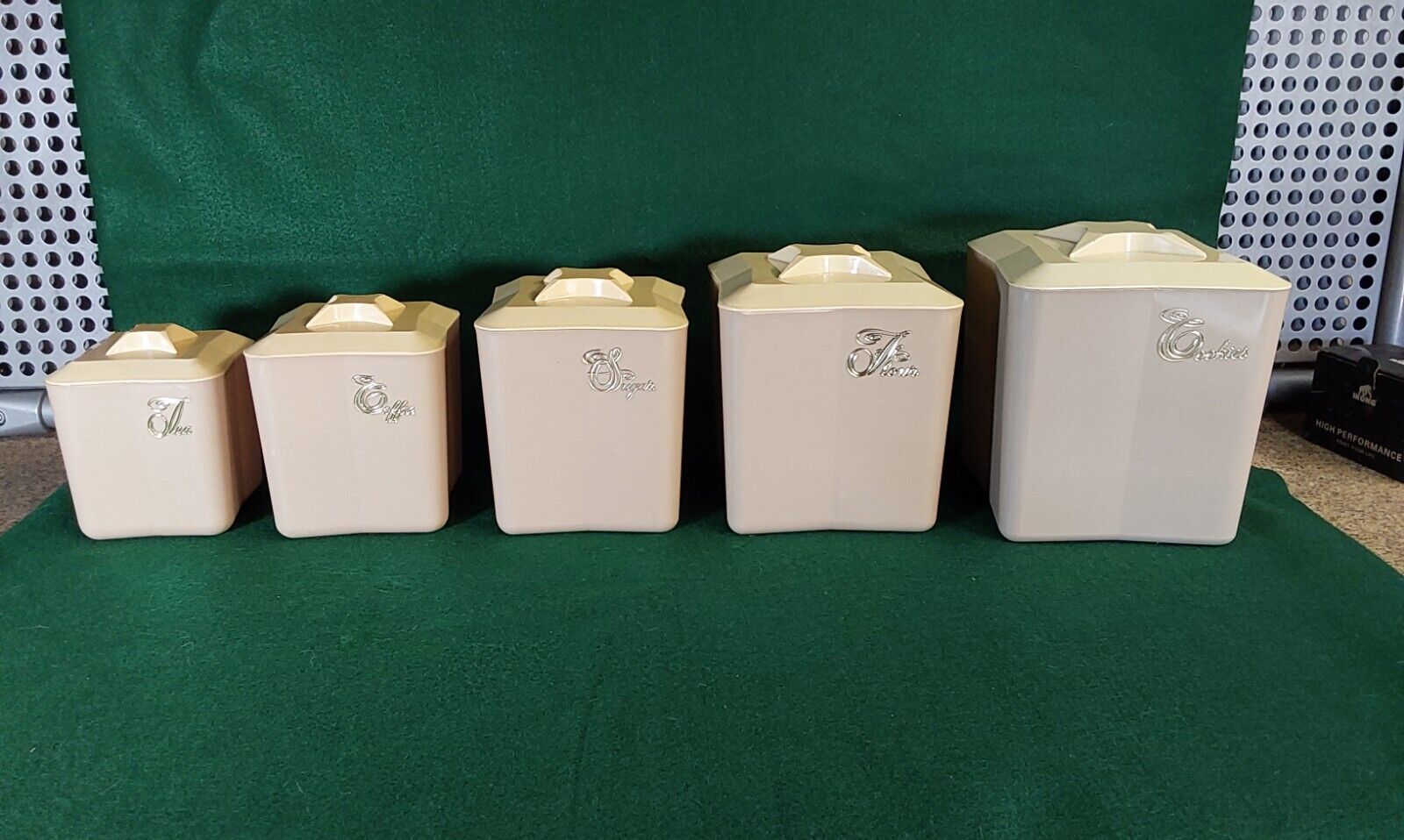 VINTAGE MCM CANISTER SET GREAT CONDITION