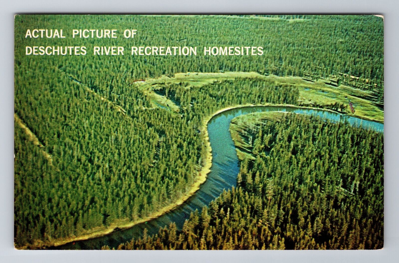 Redmond OR-Oregon, Deschutes River Recreation Homesites, Vintage Postcard