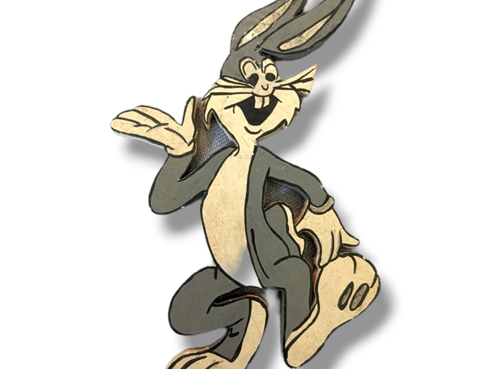 Bugs Bunny Handmade Wooden Tramp Art Cutout 7 And 1/2 In Tall