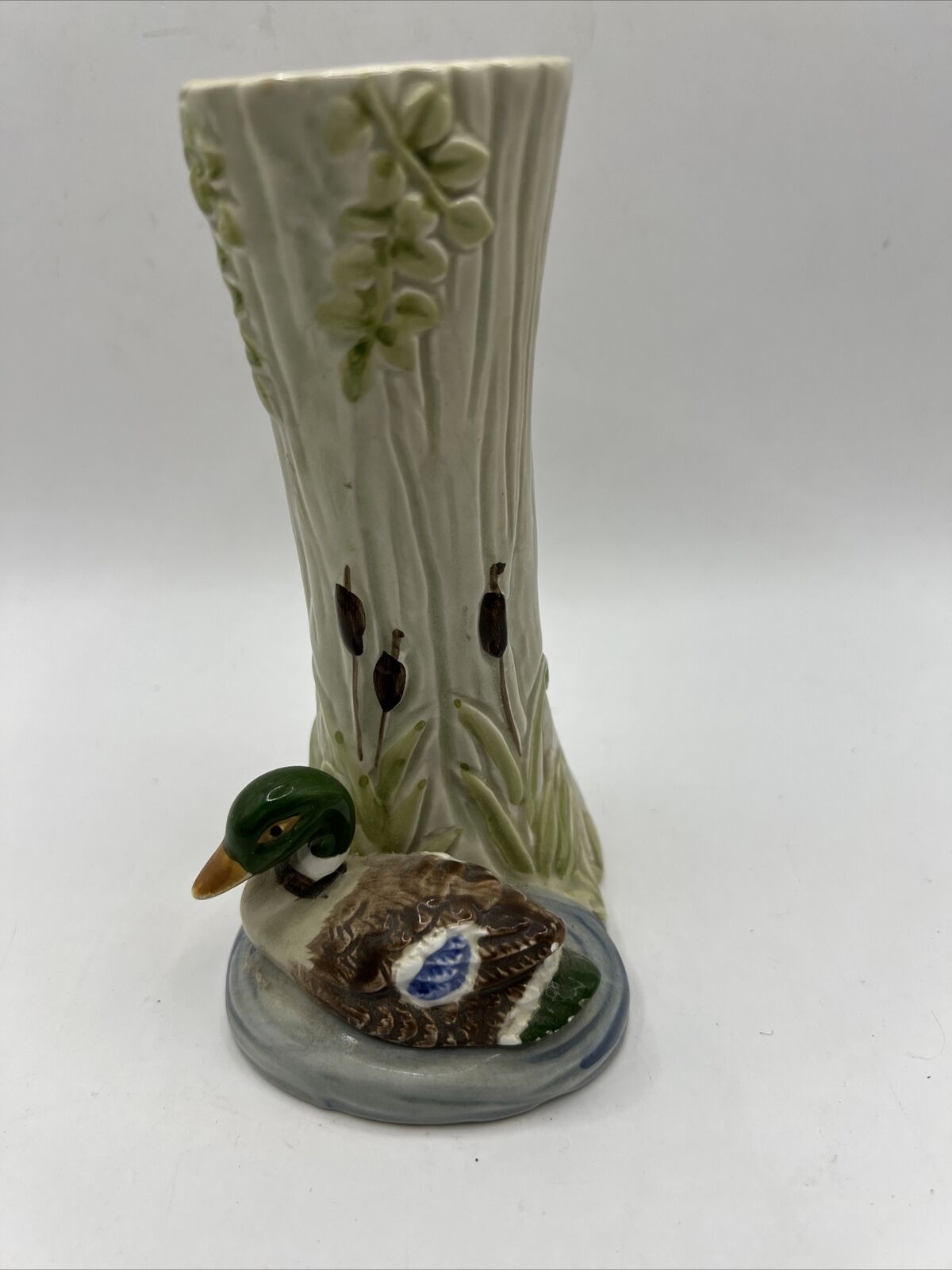 Vintage Otagiri Ceramic Bud Vase Duck Spring Summer Taiwan 1983