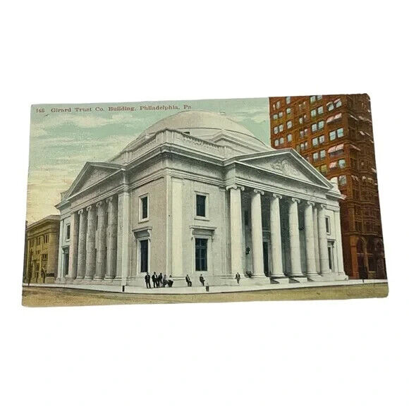 Postcard Girard Trust Co Building Philadelphia Pennsylvania Vintage A216