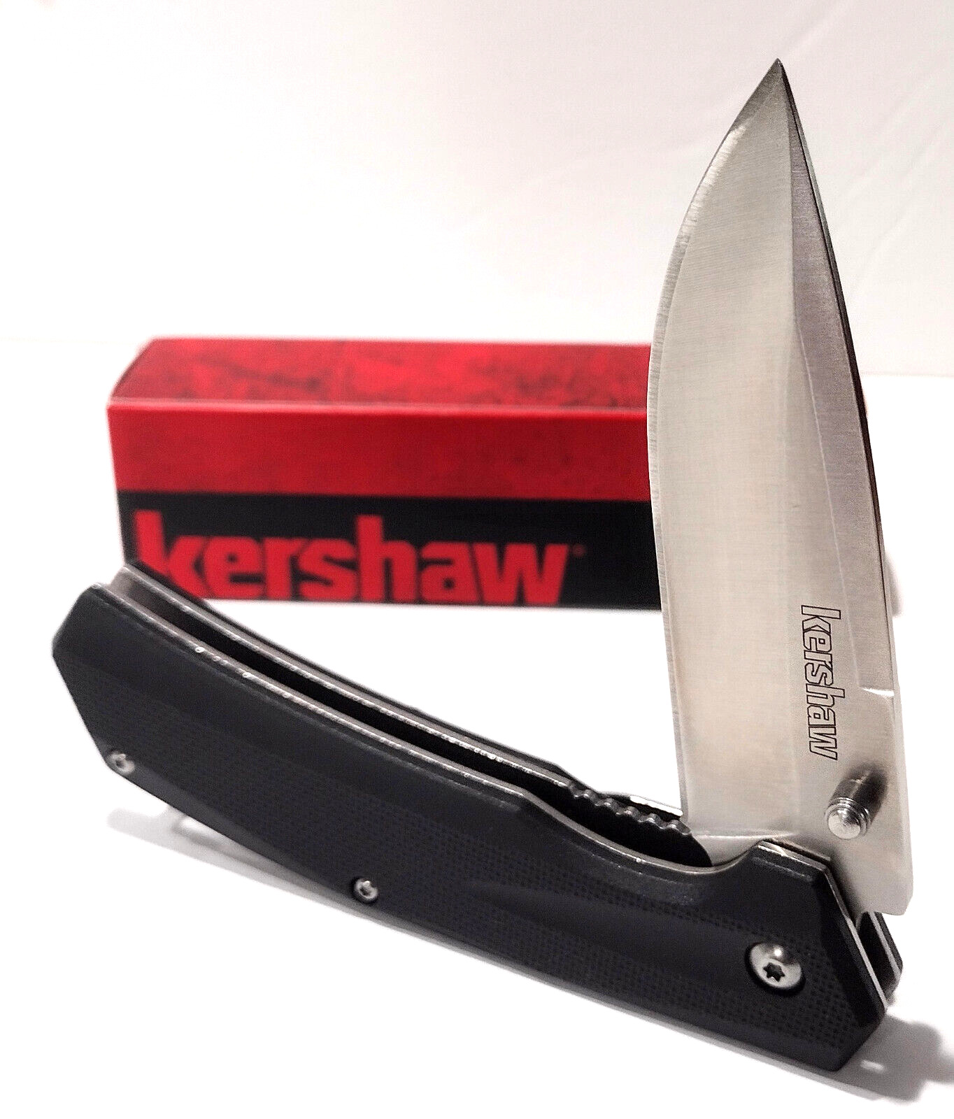 KERSHAW KS1364 Tarheel Black Handles Linerlock Tactical Folding Pocket Knife EDC