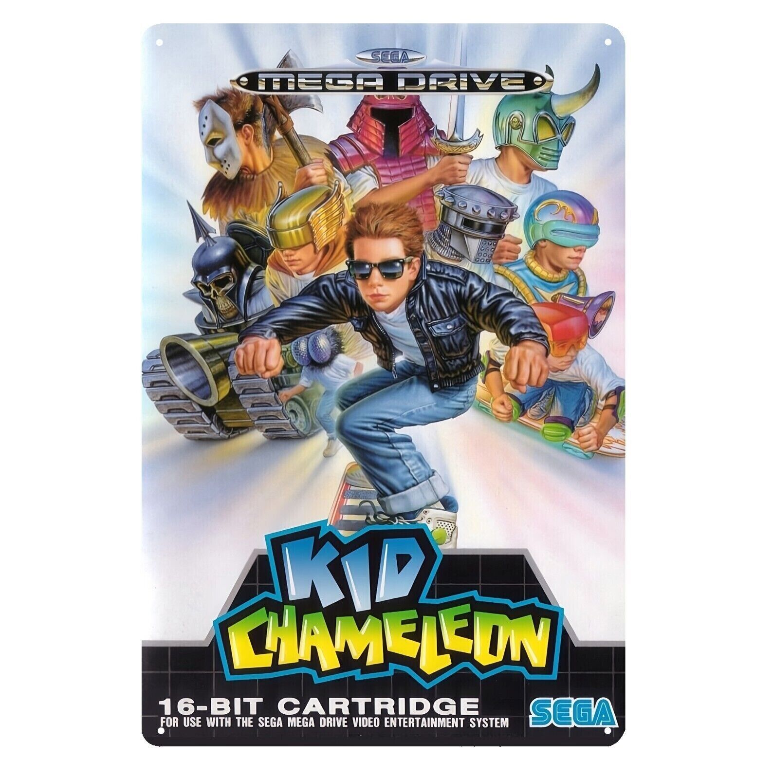 Kid Chameleon Sega Mega Drive Retro Video Game Metal Poster Tin Sign 20*30cm