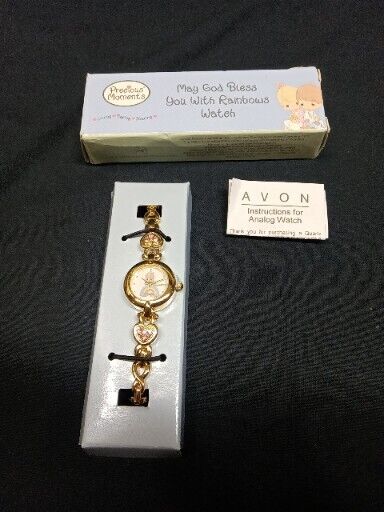 Vintage Valdawn Precious Moments Watch 2002 “May God Bless You With Rainbows”