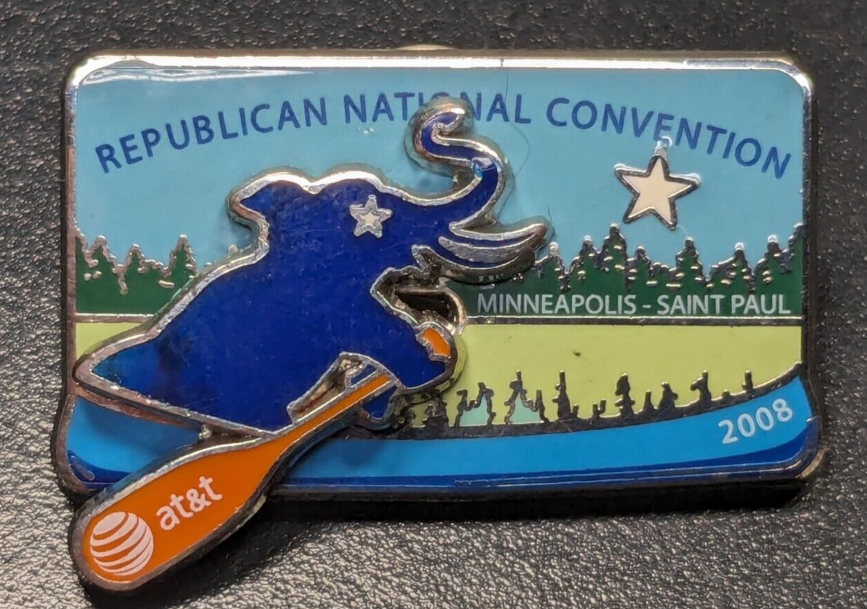AT&T Republican National Convention 2008 Minneapolis MN Lapel Hat Backpack Pin