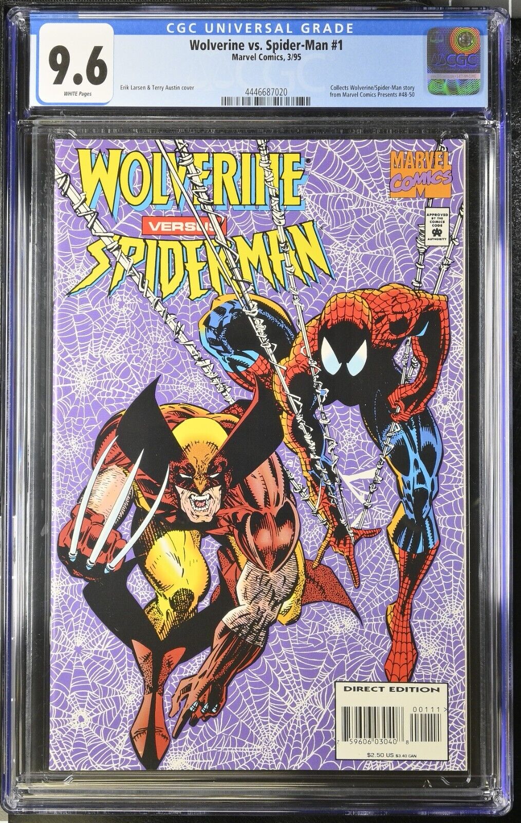 WOLVERINE vs SPIDER-MAN #1 CGC 9.6 Marvel 1995 Erik Larsen & Terry Austin cover