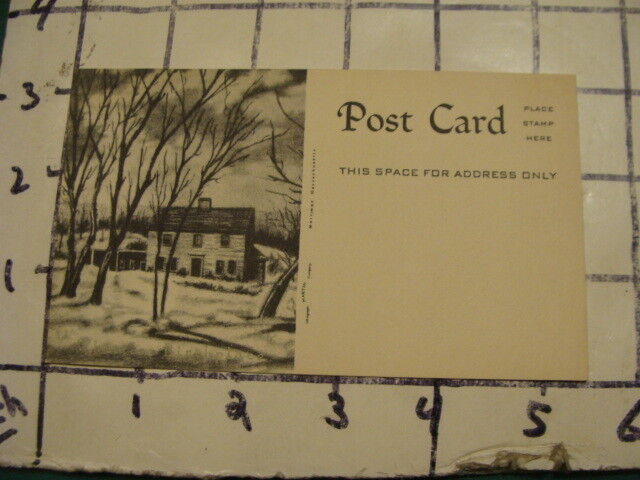 early Post Card -- WHITTIER BIRTHPLACE -- UNUSED