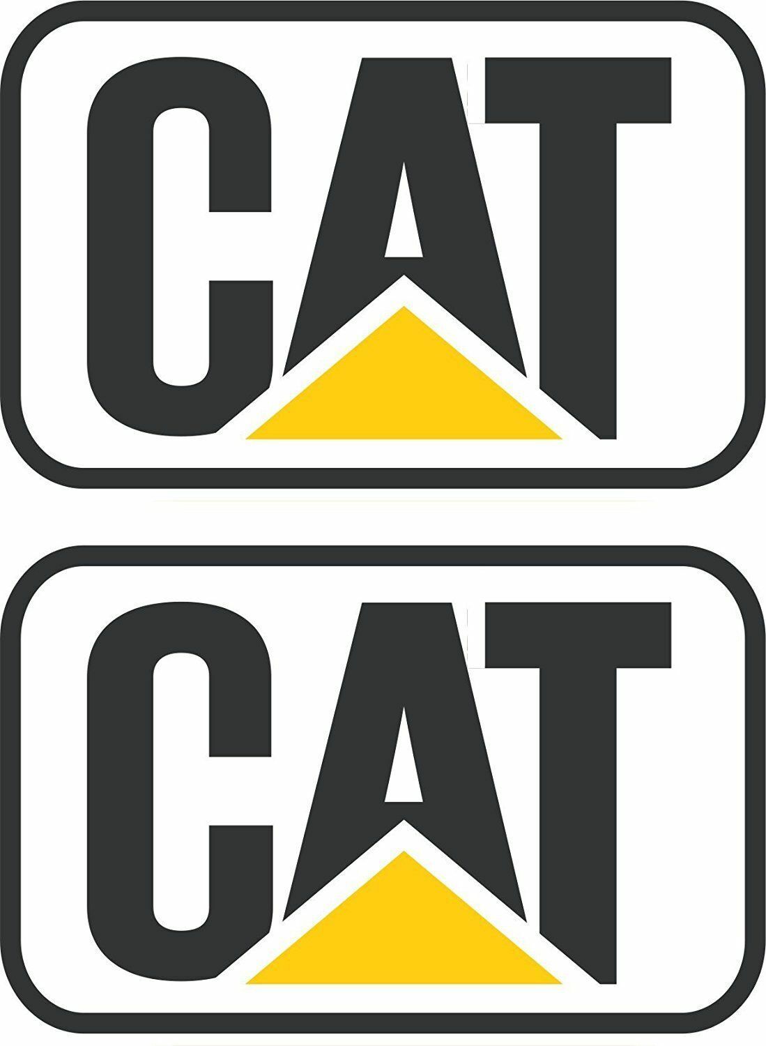 2x Caterpillar CAT Osha Hard Hat Helmet Construction Toolbox Stickers