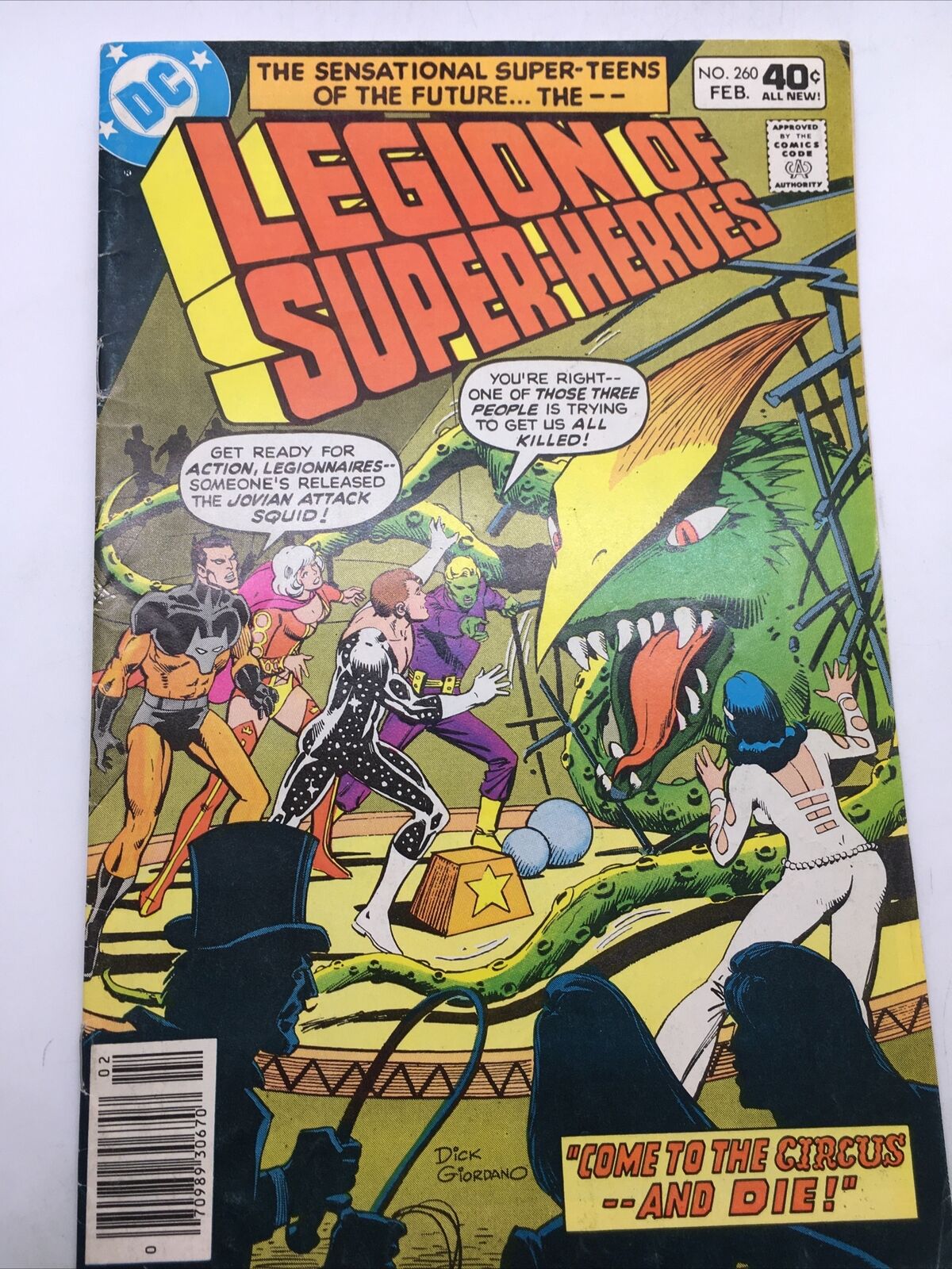Legion of Super-Heroes #260  1st Issue with no Superboy   1980