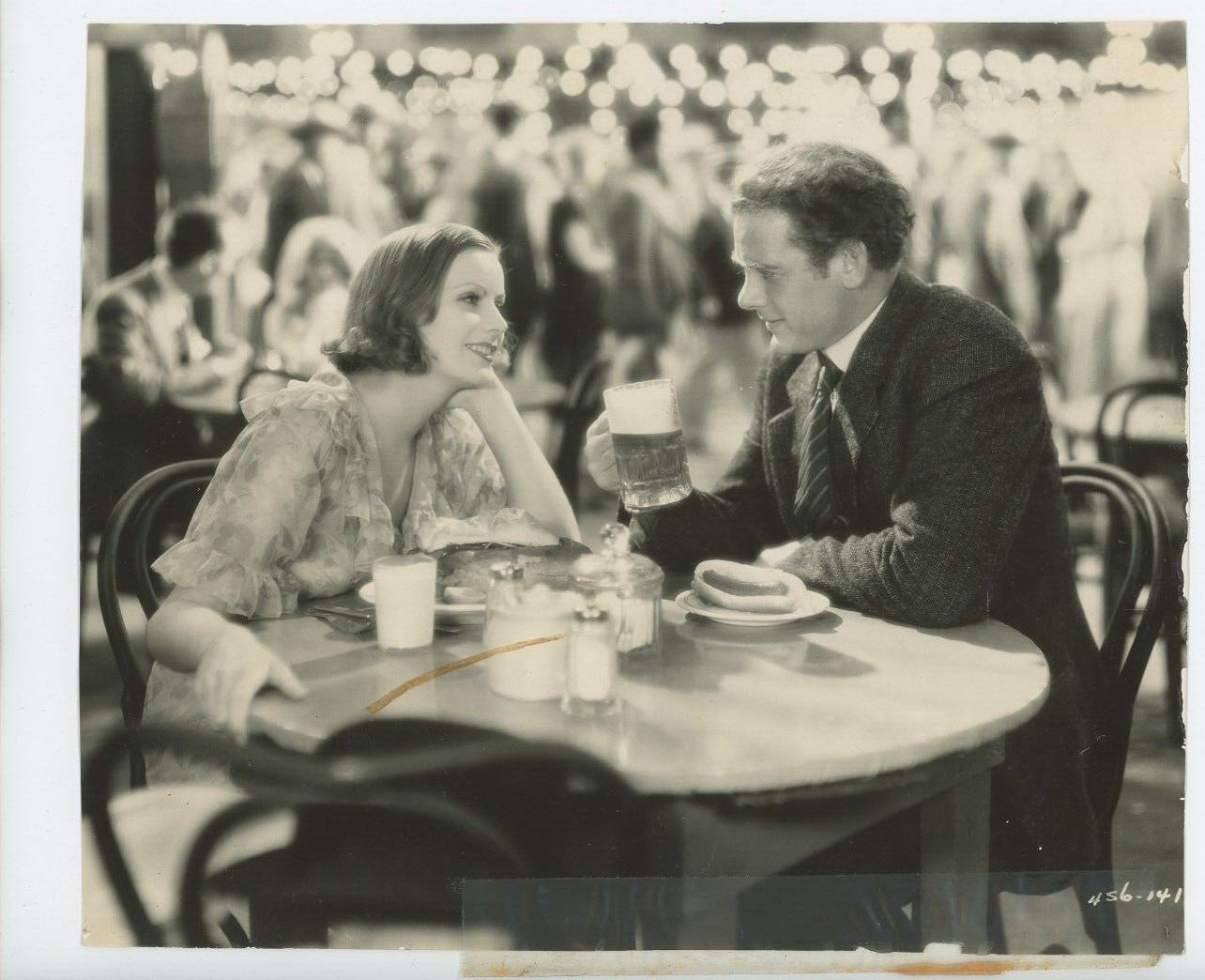 Vintage 8x6 Trimmed Photo Greta Garbo in Anna Christie 1930 w Charles Bickford