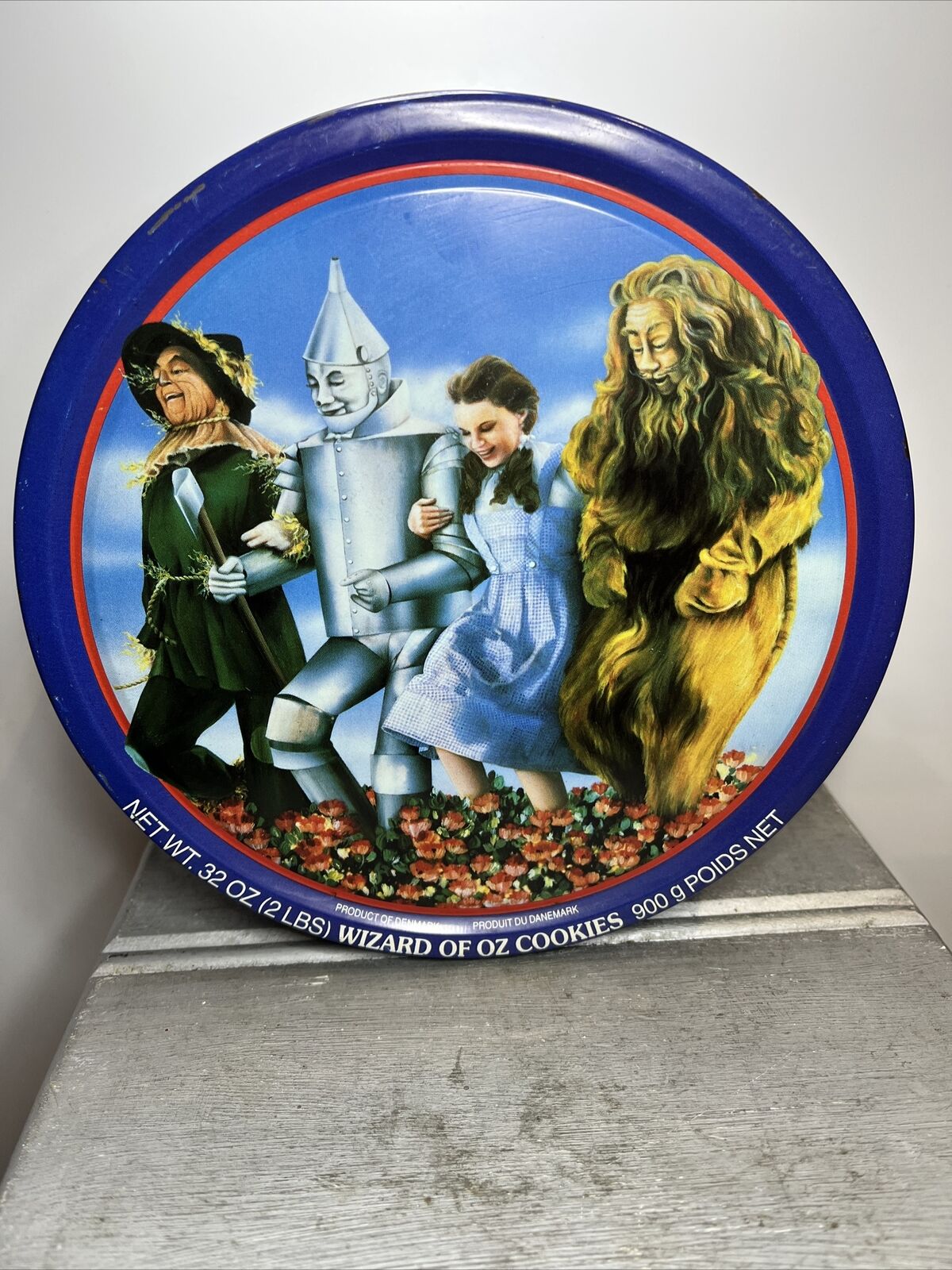 Wizard of Oz 1995 Denmark EMPTY Vintage Collectable Tin Container Display