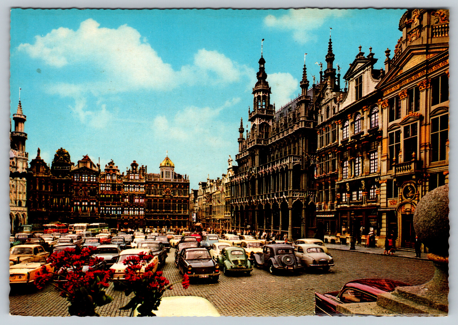 c1970s Brussel Grand Square and King's House Vintage Postcard