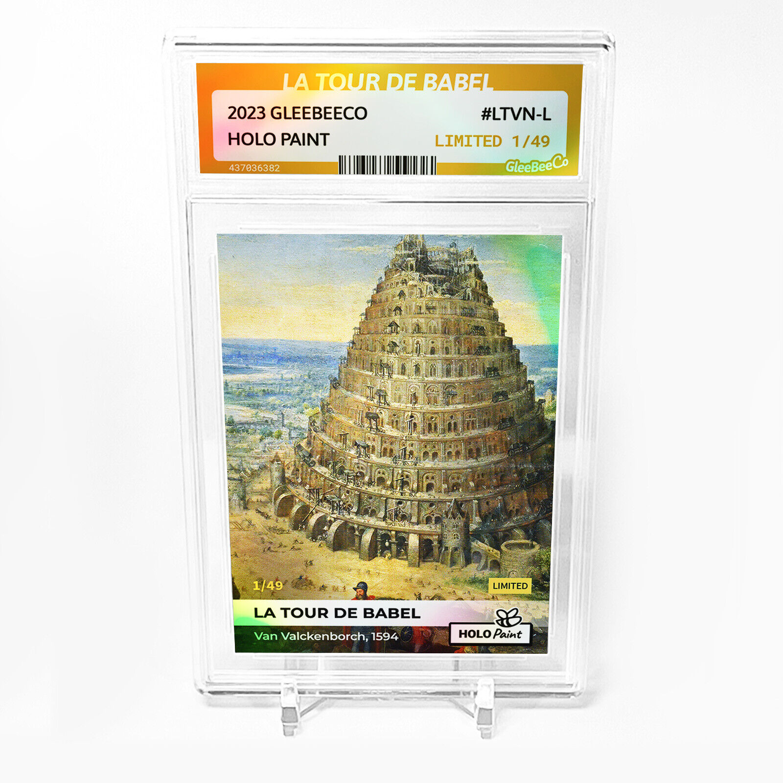 LA TOUR DE BABEL Tower of Babel Card 2023 GleeBeeCo Holographic #LTVN-L /49