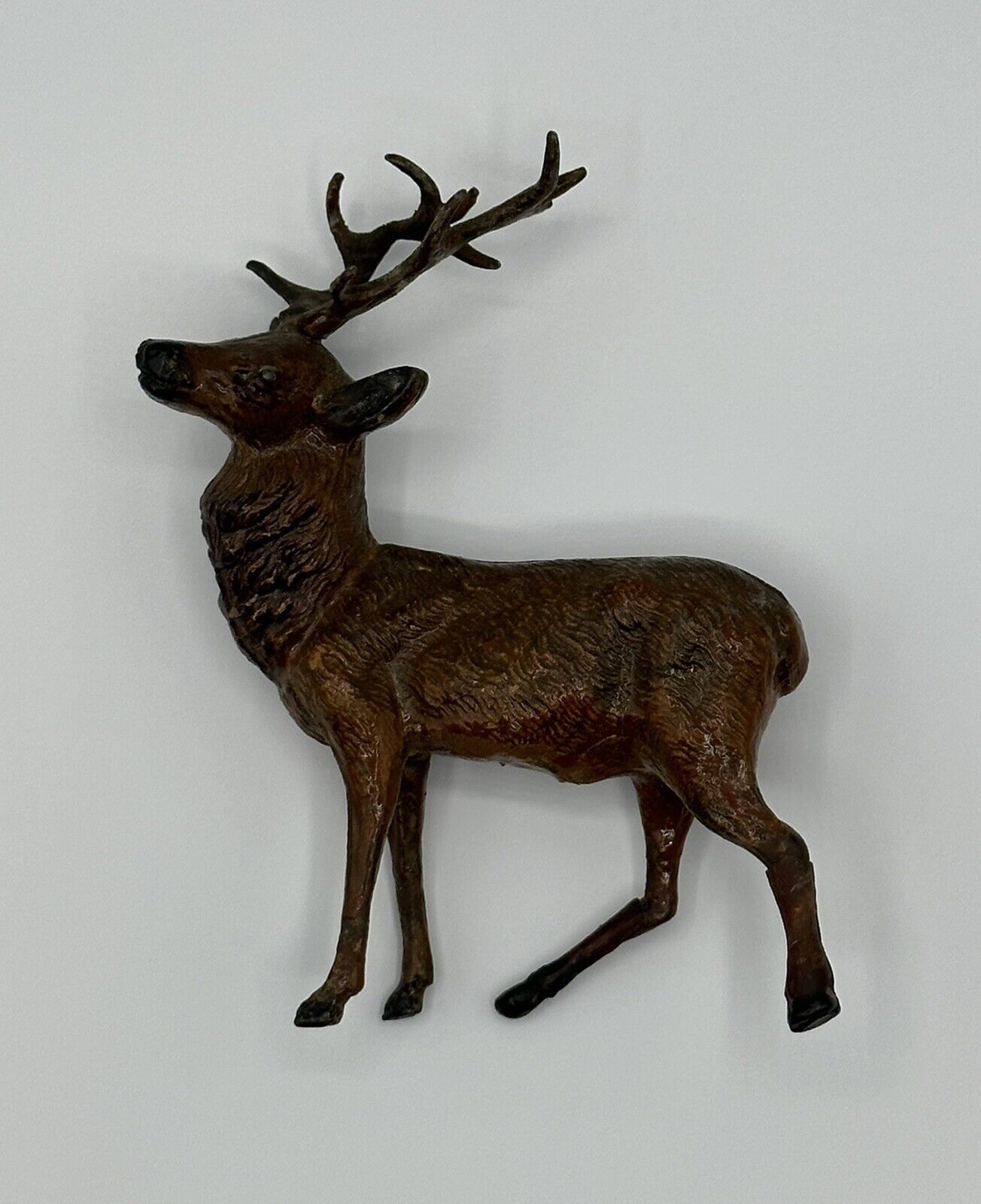 Antique Austrian Vienna Cold Painted Bronze Deer / Elk / Stag / Caribou NICE